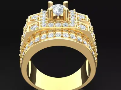 Luxury Men Rings Designs 4MR068 3D print model