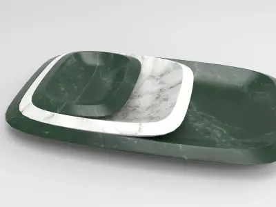 Kura Tray Low-poly 3D model