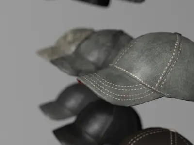 Sport hat Low-poly 3D model