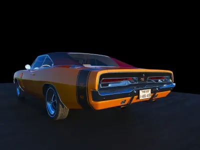challenger Dodge 1970 3D model