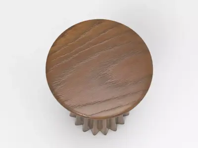 Moony Stool Low-poly 3D model