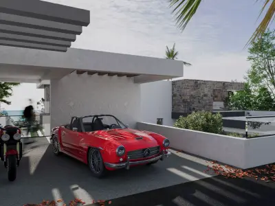 Modern Tropical Luxury Villa 3D model