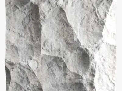 512-RockPanel piece of stone 3D model