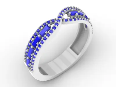 Jewelry Diamond Ring Model RG98 Free 3D print model