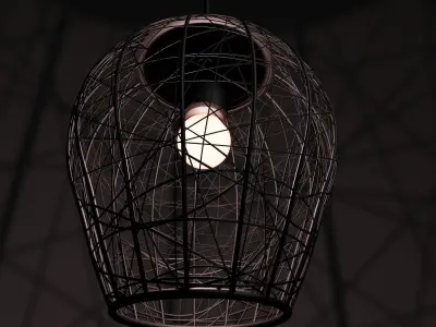 Lamp 02 Low-poly 3D model