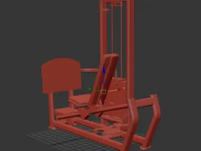 HAMMER STRENGTH SELECT SEATED LEG PRESS 3D model