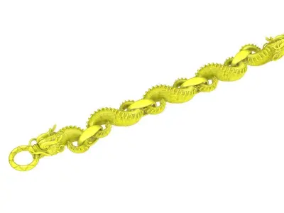 A5693 Dragon Bracelets 3D print model