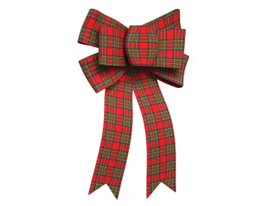 Christmas Bow Ribbon 13 Low-poly 3D model