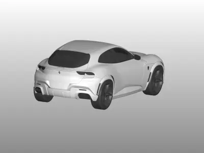 Ferrari Purosangue 3D model