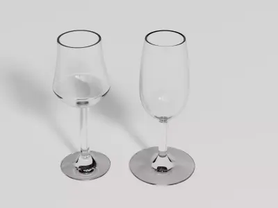 Wine Glass 3D model