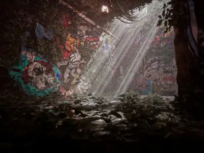 Mine Collapse - Unreal Engine Full Scene Free 3D model