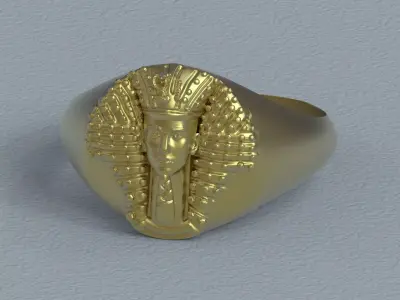Egypt Pharaoh Ring Free 3D print model