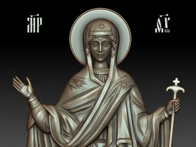 Mother of God Abbes of Holy Mountain 3D model