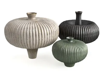 Mushroom vases 3D model