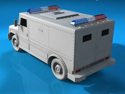 SWAT truck 3D model