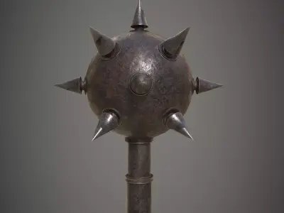 Medieval Mace Low-poly 3D model
