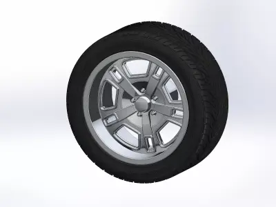 Custom wheels US Mags Flint for your scale model  3D print model