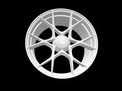 Porsche cayman gt4 rs oem scalable and printable rims 3D print model