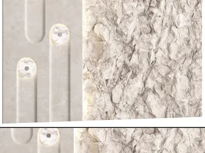 Decorative wall panel N02 3D model