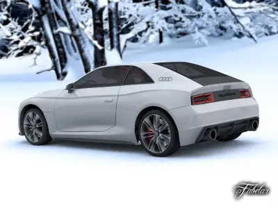 Audi Quattro concept STD MAT 3D model