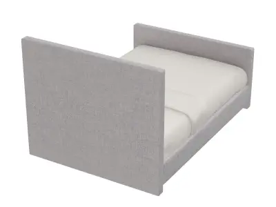 Headboards Style 319 Upholstered Bed 3D model