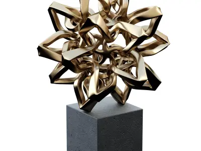 Star metal decor 3D model