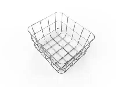 Wire Bin M05 Low-poly 3D model