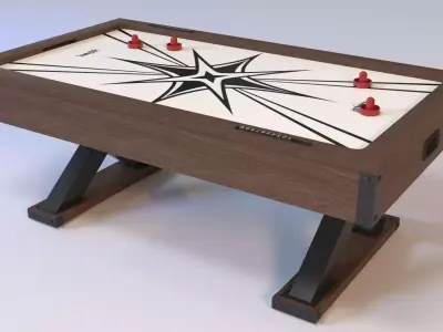 Air Hockey Table 3D model get