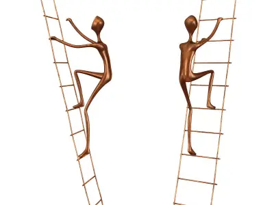 Walker Abstract Sculpture 3d model Low-poly 3D model