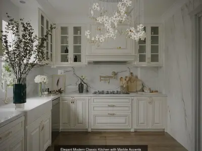 Classic Luxury Apartment Collection Full Interior Scene