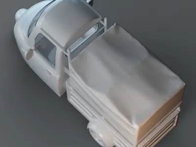 Cartoon Three Wheeler 3D model