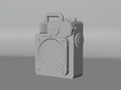 Retro Pocket Speaker Free 3D model