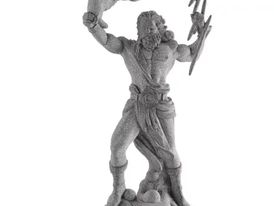 zeus statue 2 3D model