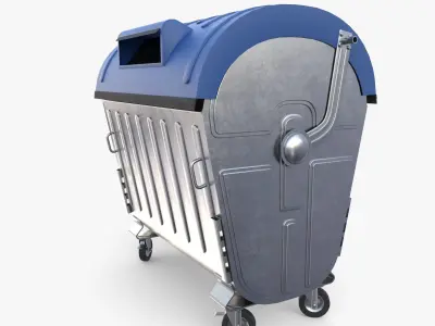 Dumpster v6 Low-poly 3D model