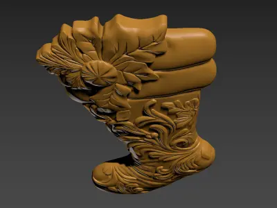 Christmas Stocking Sock Bags Relief 3D print model