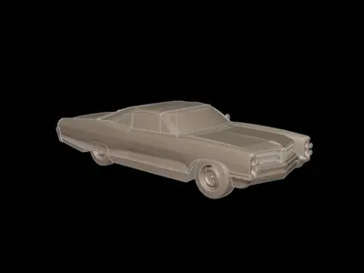 pontiac bonneville 1966  3D print model
