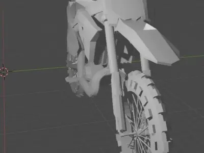 Enduro Motorcycle  3D model