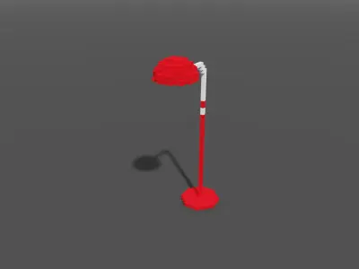 Lamp Voxel Low-poly 3D model