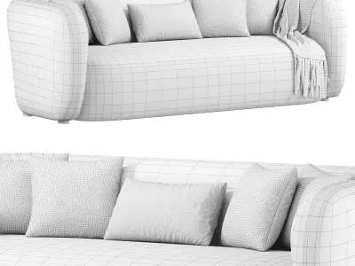 Nara Sofa Gibson Wheat By Highfashionhome 3D model