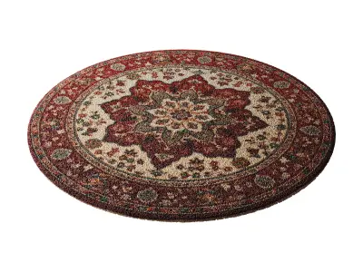 round carpet 2 3D model
