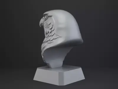 Falcon Bust - Animal Figurine 3D print model