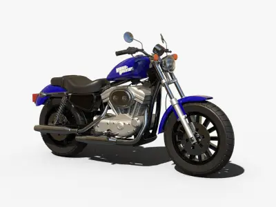 Harley Davidson Motorcycle 3D model