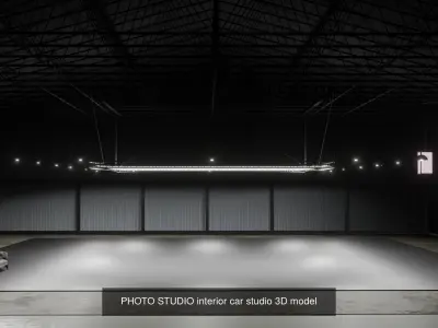 PHOTO STUDIO interior car studio 3D 3D Model Pack