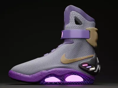 Nike air mag - Purple Edition 3D model
