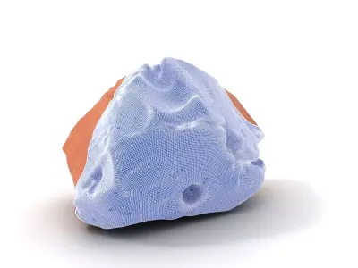 Red Sandstone Boulder model pack Low-poly 3D model