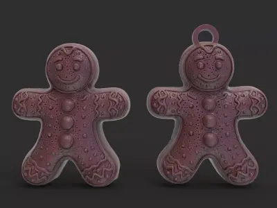 christmas tree cookie decor 3D print model