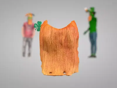 St Patrick Head Orange 3D Model 3D model