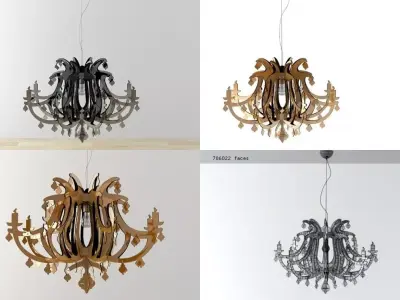 Ginetta Suspension lamp 3D model