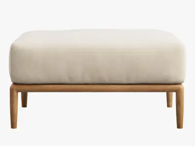 Brown Jordan Maldives Ottoman 3D model