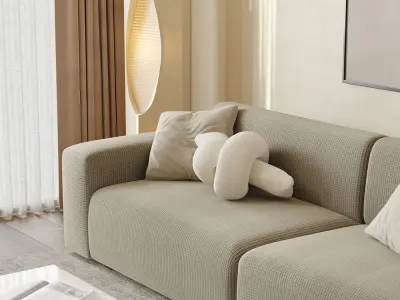 Mid Century interior scene  3D model